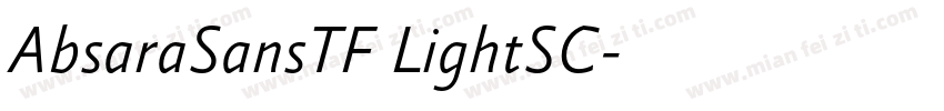 AbsaraSansTF LightSC字体转换
